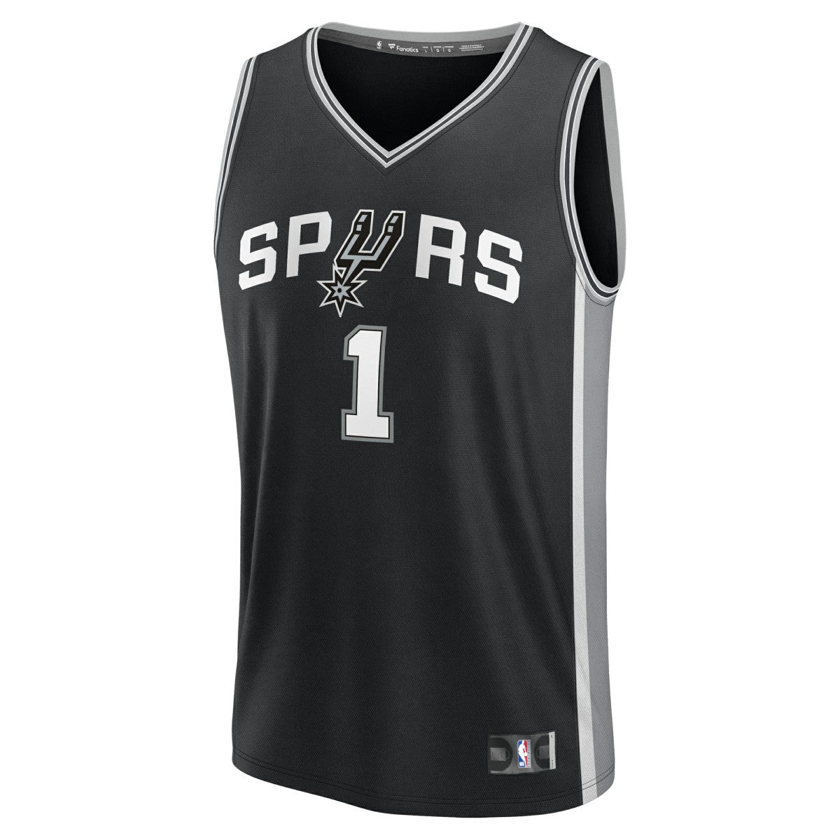 Fanatics Victor Wembanyama San Antonio Spurs Fast Break Replica Player Jersey Icon Edition Black