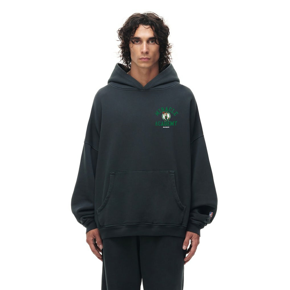 Boston Celtics Unisex Miracle Academy x NBA Collection Vintage Sunfade Hoodie Heather Black