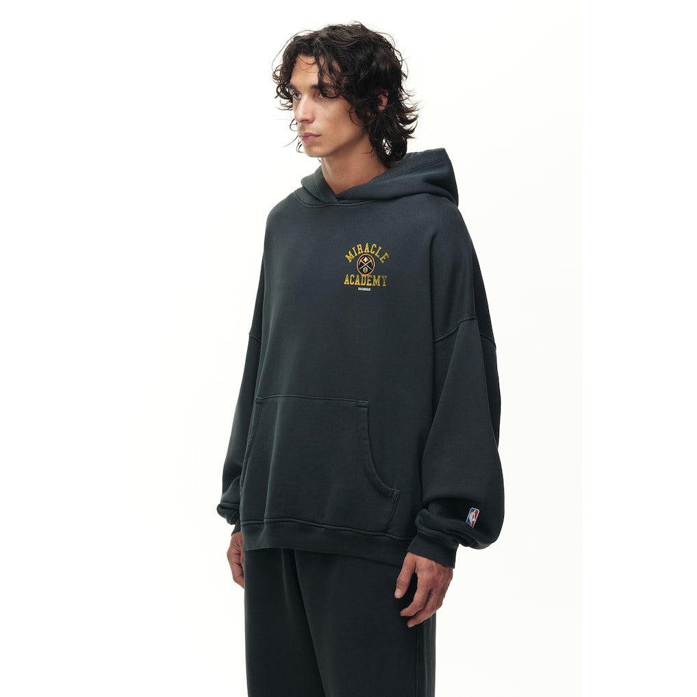 Denver Nuggets Unisex Miracle Academy x NBA Collection Vintage Sunfade Hoodie Heather Black