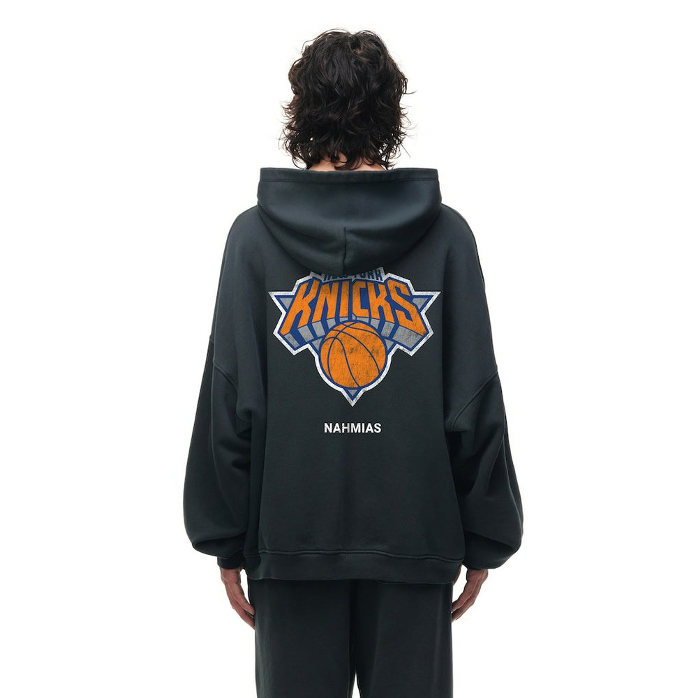 New York Knicks Unisex Miracle Academy x NBA Collection Vintage Sunfade Hoodie Heather Black