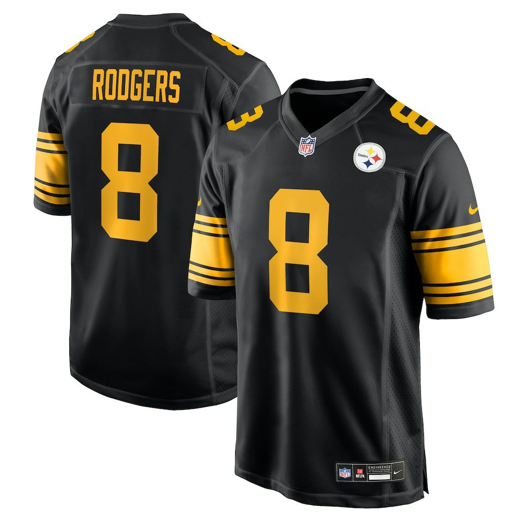 Aaron Rodgers Pittsburgh Steelers Alternate Game Jersey - Black - Nike