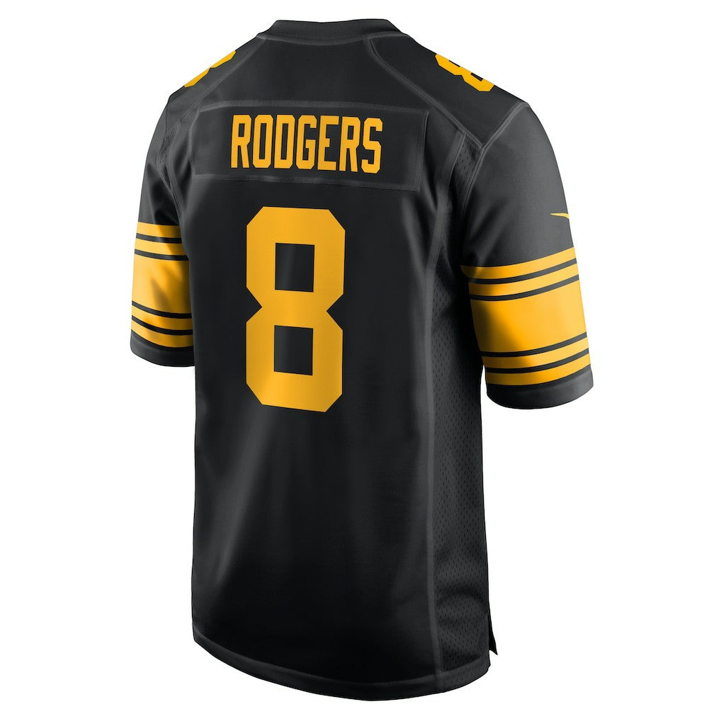 Aaron Rodgers Pittsburgh Steelers Alternate Game Jersey - Black - Nike
