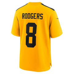 Aaron Rodgers Pittsburgh Steelers Alternate 1933 Throwback Game Jersey - Gold - Nike