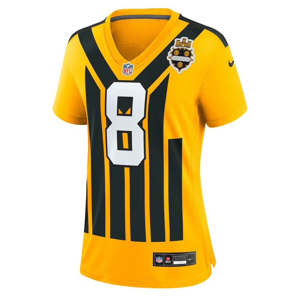 Aaron Rodgers Pittsburgh Steelers Women's Alternate 1933 Throwback Game Jersey - Gold - Nike