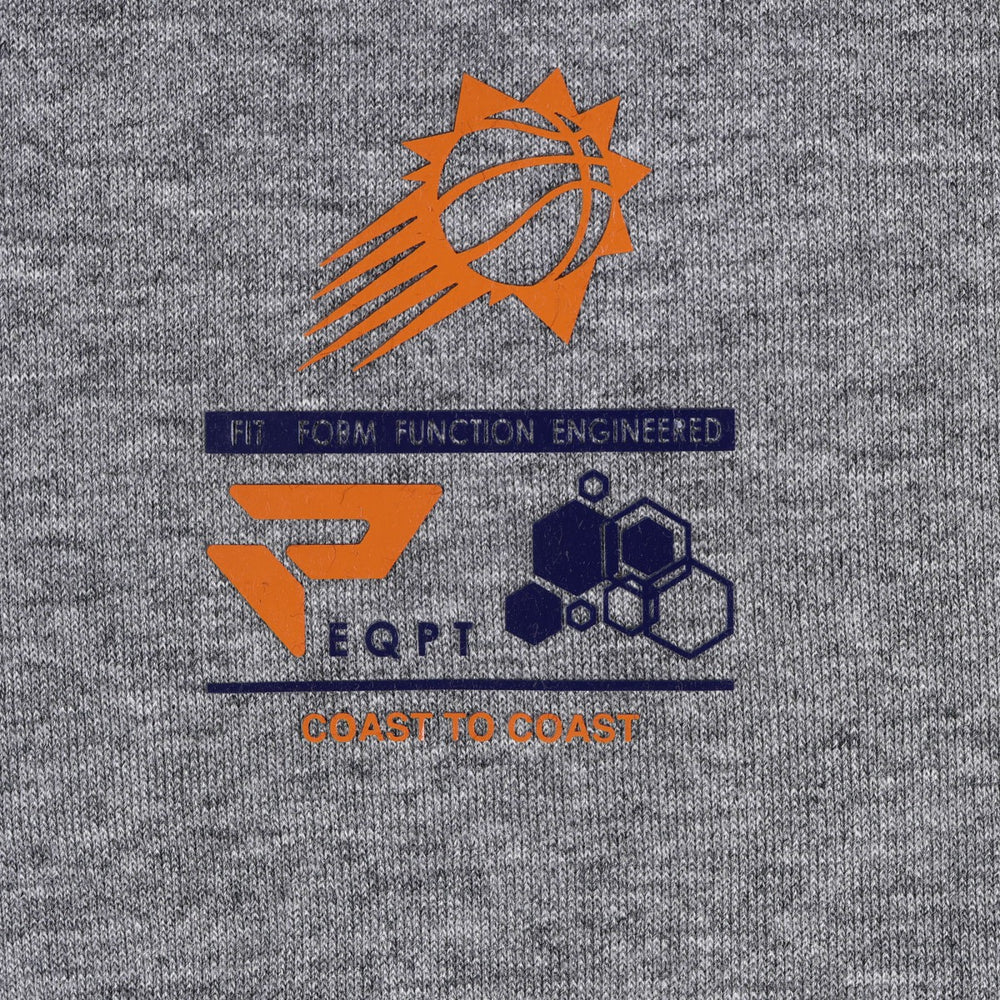 Phoenix Suns Protege Eco-Poly Interlock Fashion Tonal T-Shirt Heather Gray