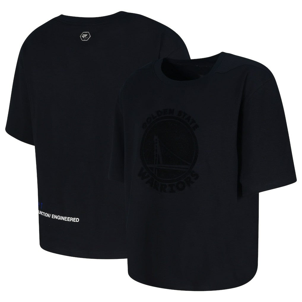 Golden State Warriors Protege Eco-Poly Interlock Fashion Tonal T-Shirt Black