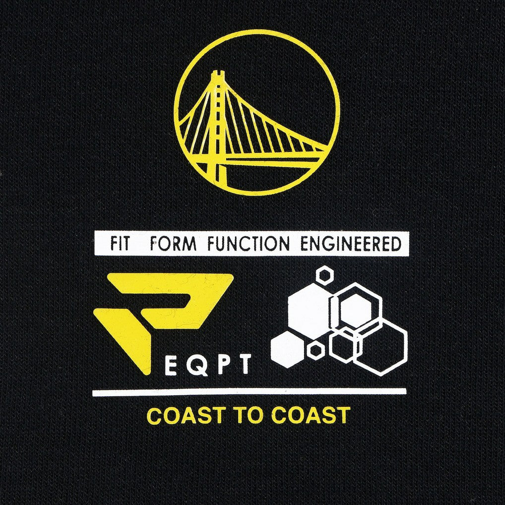 Golden State Warriors Protege Eco-Poly Interlock Fashion Tonal T-Shirt Black