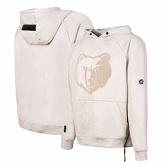 Memphis Grizzlies Protege Eco-Friendly Functional Suede Fashion Tonal Hoodie Cream