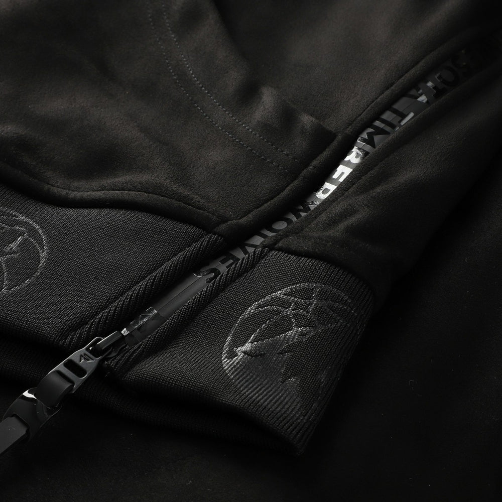 Minnesota Timberwolves Protege Eco-Friendly Functional Suede Fashion Tonal Hoodie Black