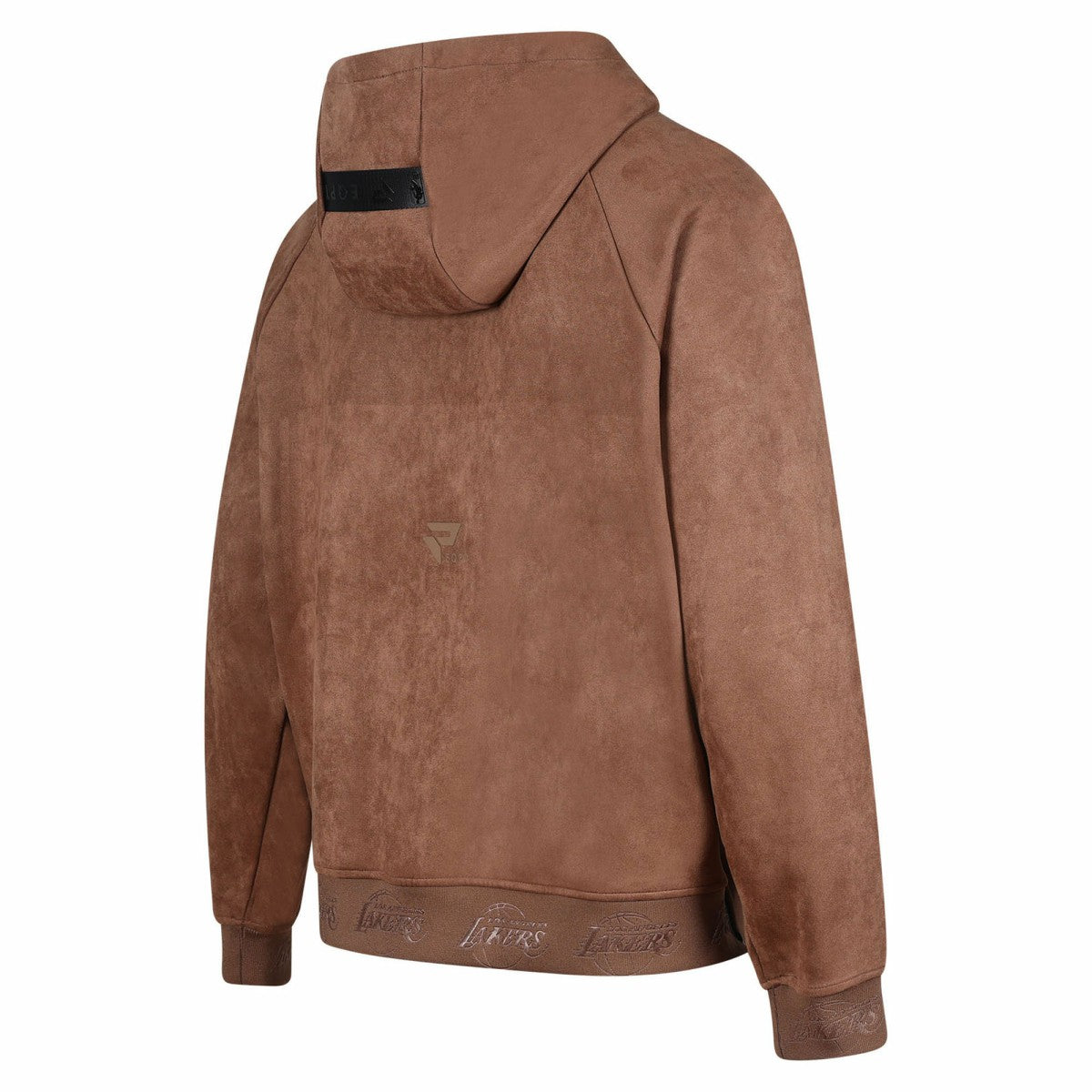 Los Angeles Lakers Protege Eco-Friendly Functional Suede Fashion Tonal Hoodie Brown