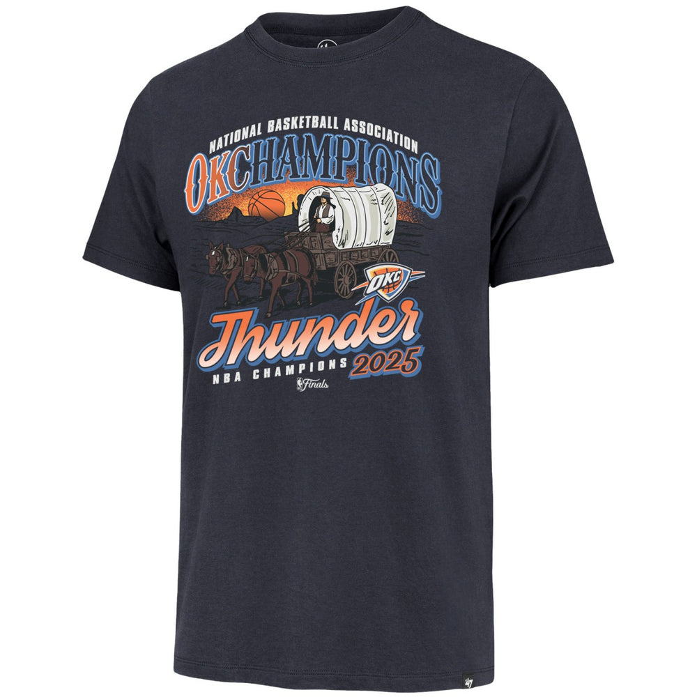 47 brand Oklahoma City Thunder '47 2025 NBA Finals Champions Hometown Local Franklin T-Shirt Navy