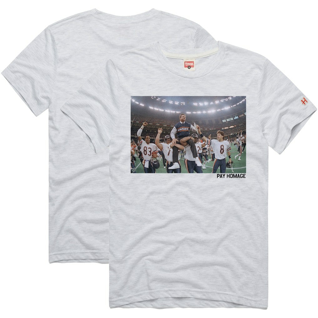 Mike Ditka Chicago Bears Homage Unisex Pay Homage Tri-Blend T-Shirt - Ash - NFL