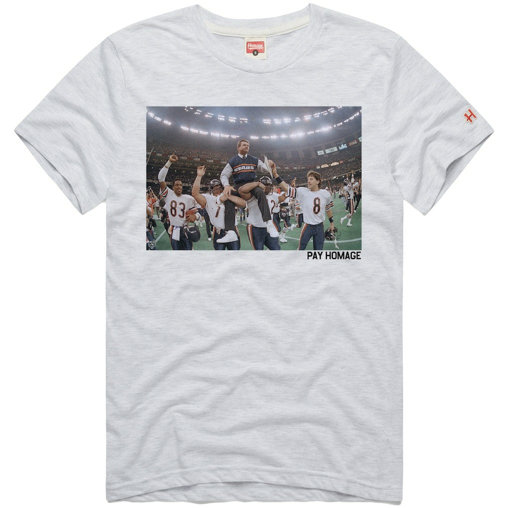 Mike Ditka Chicago Bears Homage Unisex Pay Homage Tri-Blend T-Shirt - Ash - NFL