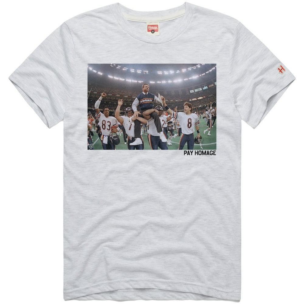Mike Ditka Chicago Bears Homage Unisex Pay Homage Tri-Blend T-Shirt - Ash - NFL