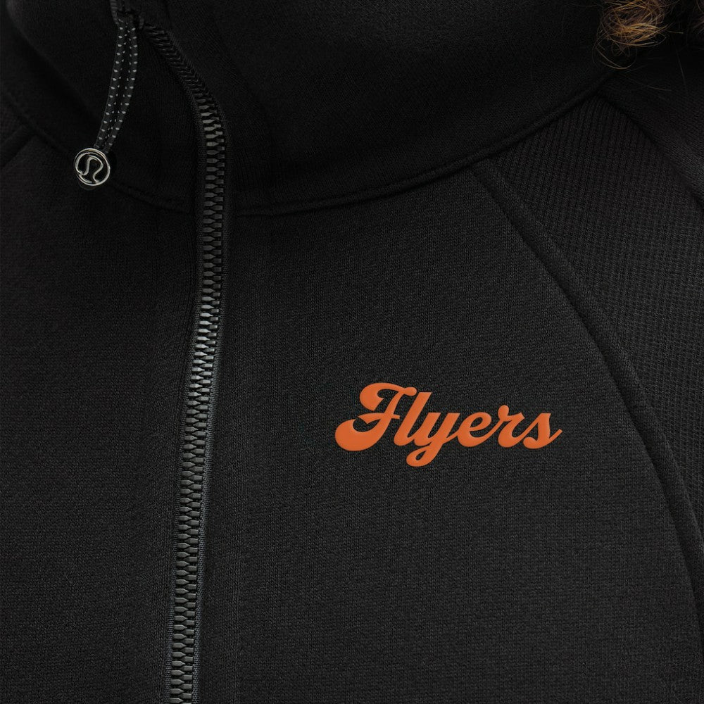Philadelphia Flyers lululemon Women's Long Scuba Oversized Half-Zip Funnel Neck - Black | NHL discount