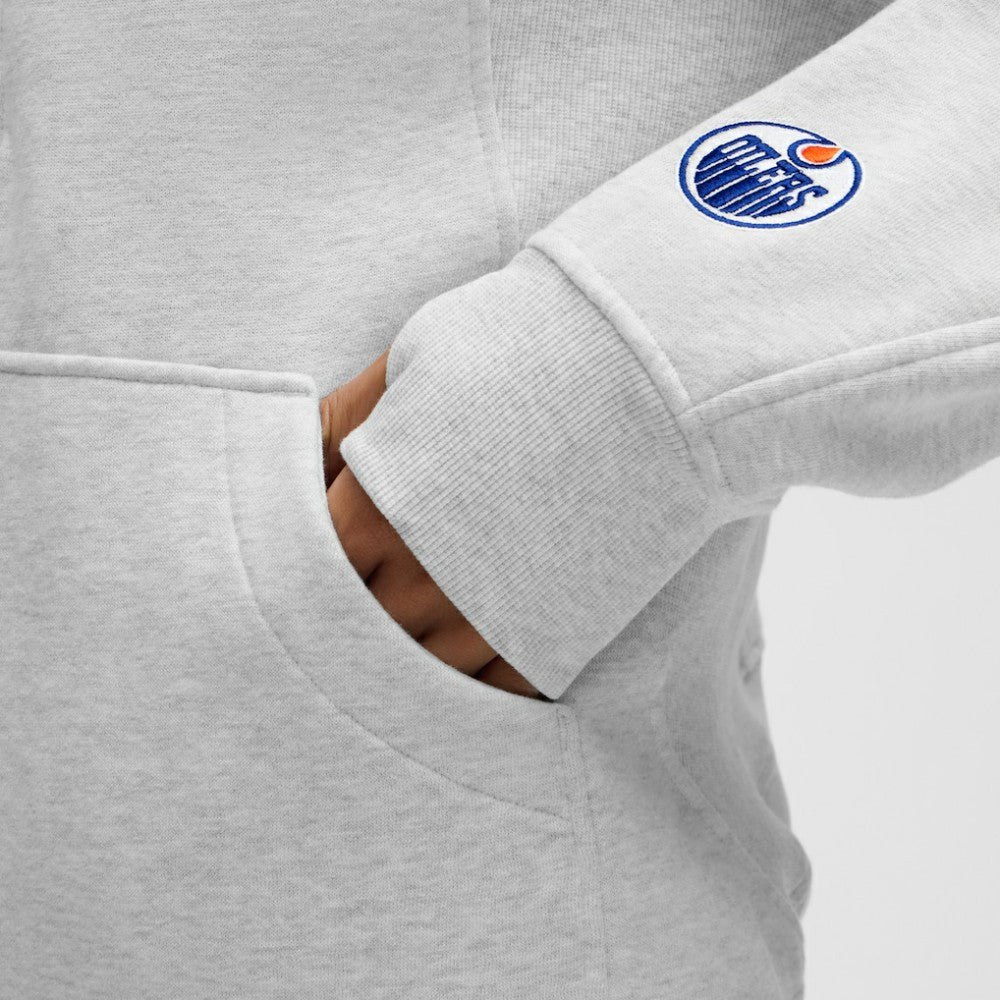 Edmonton Oilers lululemon Women's Long Scuba Oversized Half-Zip Funnel Neck - Heathered Core Ultra Light Grey | NHL sale