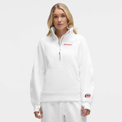 Carolina Hurricanes lululemon Women's Long Scuba Oversized Half-Zip Funnel Neck - White | NHL sale