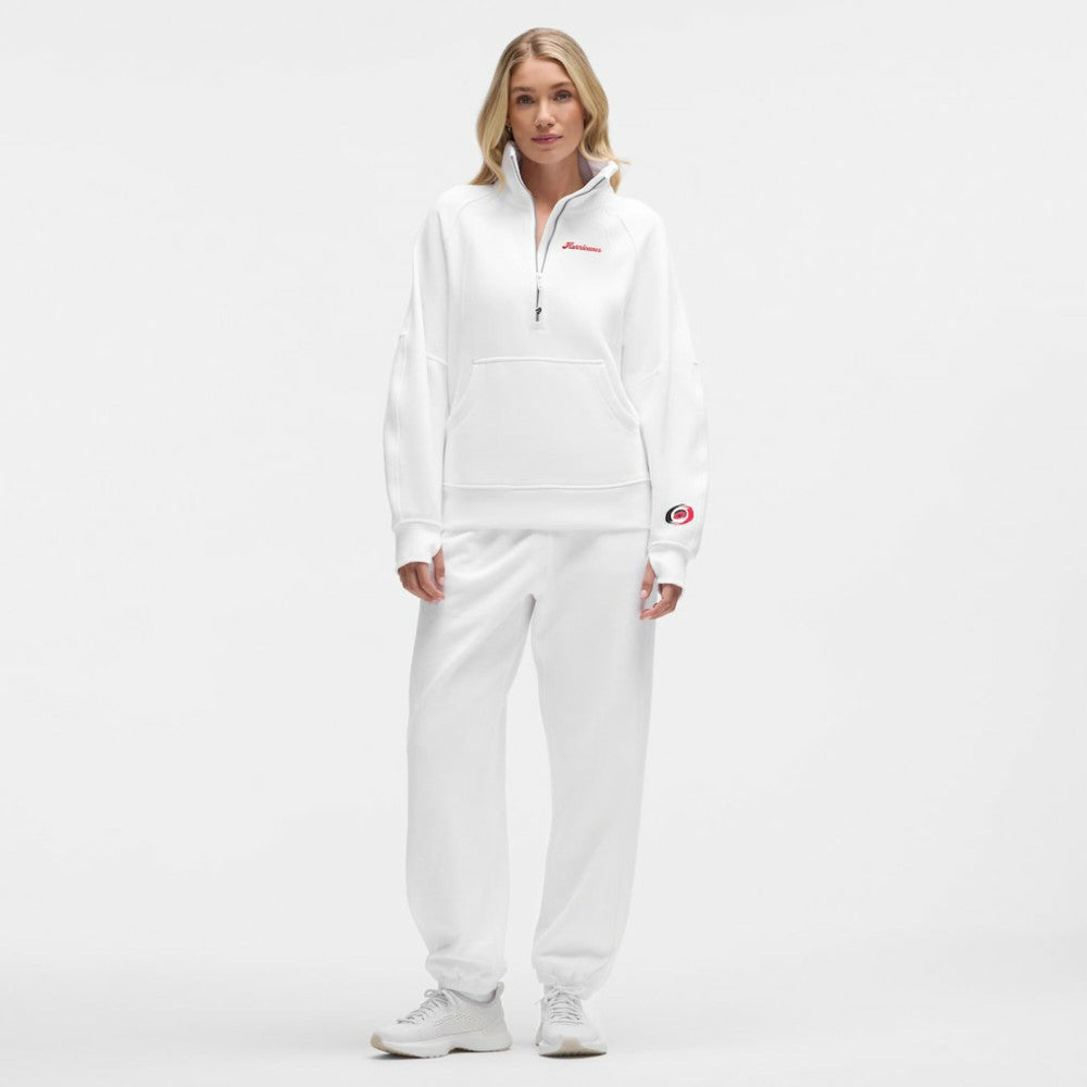Carolina Hurricanes lululemon Women's Long Scuba Oversized Half-Zip Funnel Neck - White | NHL sale