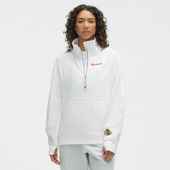 Chicago Blackhawks lululemon Women's Long Scuba Oversized Half-Zip Funnel Neck - White | NHL on sale