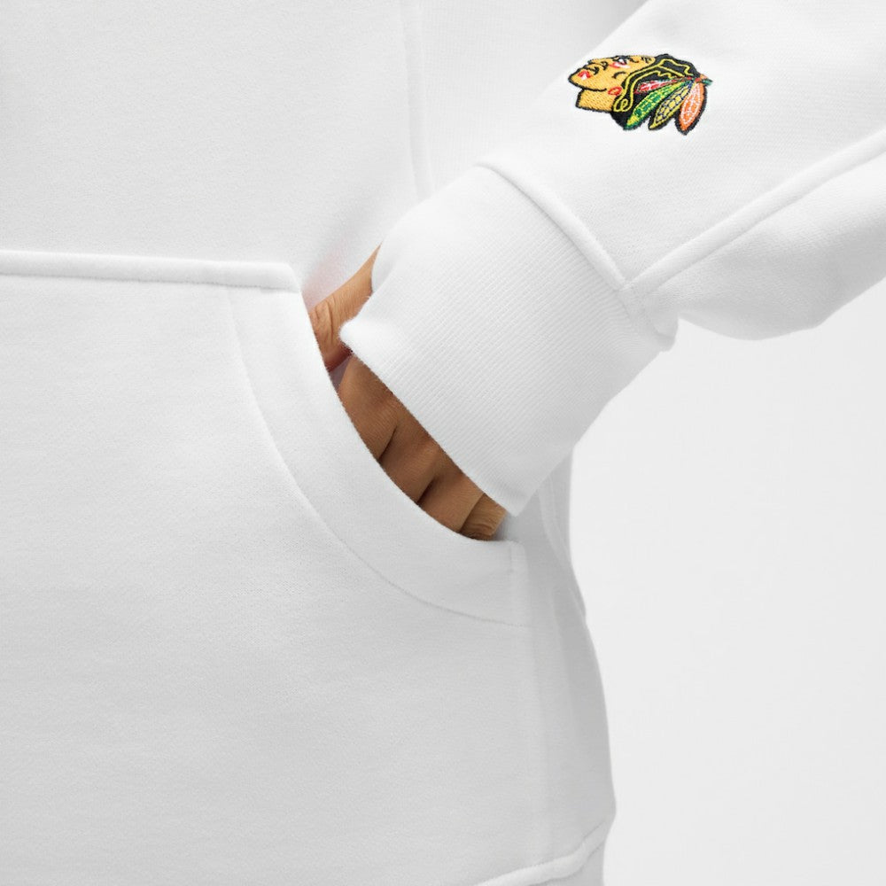 Chicago Blackhawks lululemon Women's Long Scuba Oversized Half-Zip Funnel Neck - White | NHL on sale