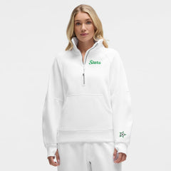 Dallas Stars lululemon Women's Long Scuba Oversized Half-Zip Funnel Neck - White | NHL sale
