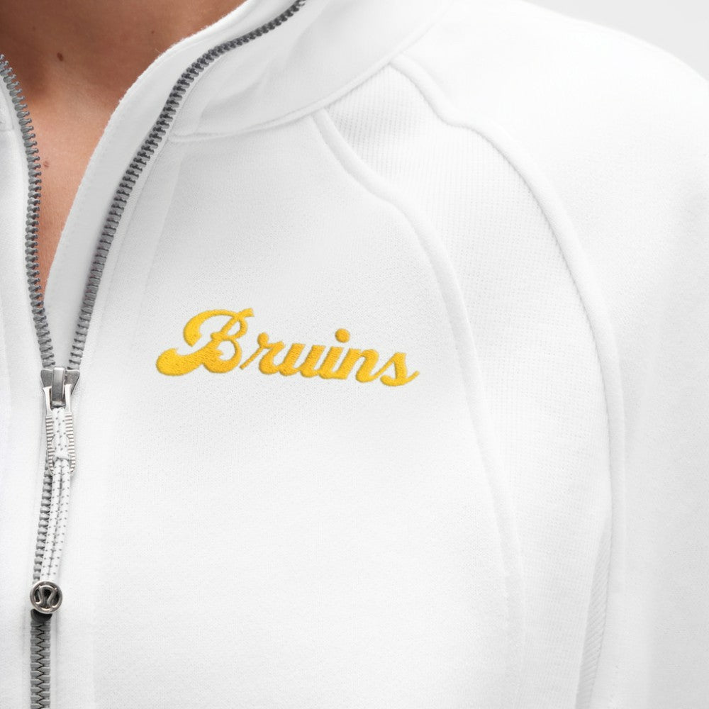 Boston Bruins lululemon Women's Long Scuba Oversized Half-Zip Funnel Neck - White | NHL Lifestyle