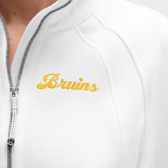 Boston Bruins lululemon Women's Long Scuba Oversized Half-Zip Funnel Neck - White | NHL Lifestyle