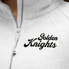 Vegas Golden Knights lululemon Women's Long Scuba Oversized Half-Zip Funnel Neck - Heathered Core Ultra Light Grey | NHL near me