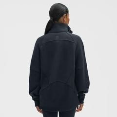 Seattle Kraken lululemon Women's Long Scuba Oversized Half-Zip Funnel Neck - True Navy | NHL on sale