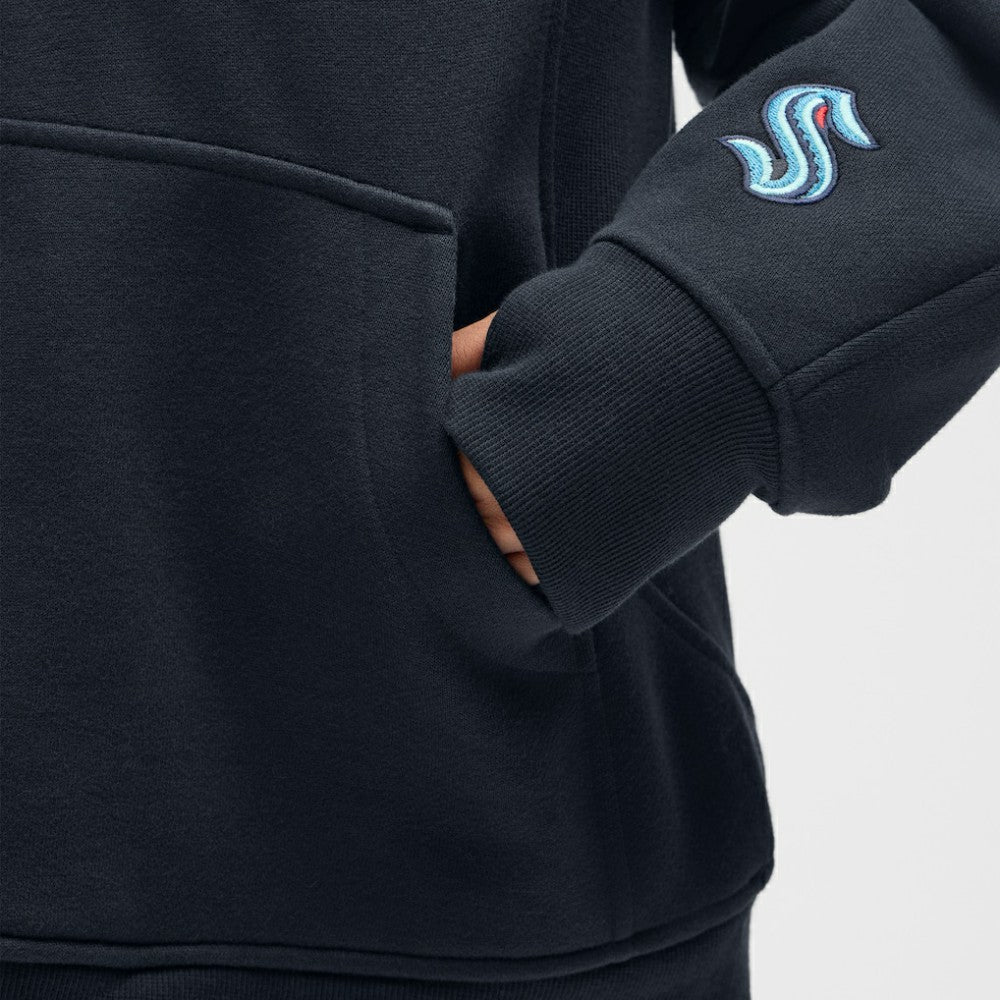 Seattle Kraken lululemon Women's Long Scuba Oversized Half-Zip Funnel Neck - True Navy | NHL on sale
