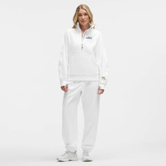 Nashville Predators lululemon Women's Long Scuba Oversized Half-Zip Funnel Neck - White | NHL Lifestyle