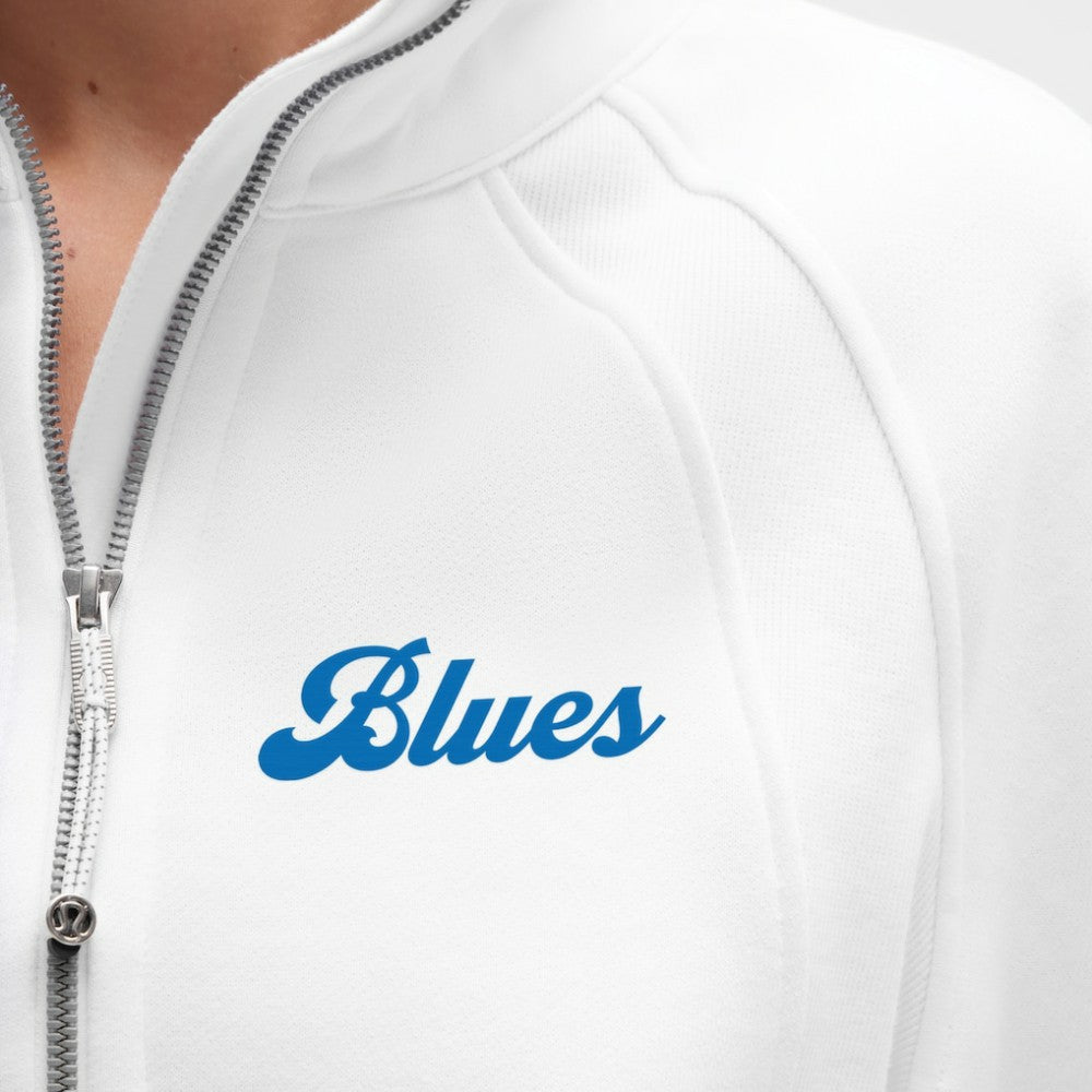 St. Louis Blues lululemon Women's Long Scuba Oversized Half-Zip Funnel Neck - White | NHL sale
