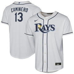 Junior Caminero Tampa Bay Rays Nike Youth Home Replica Player Jersey Near Me