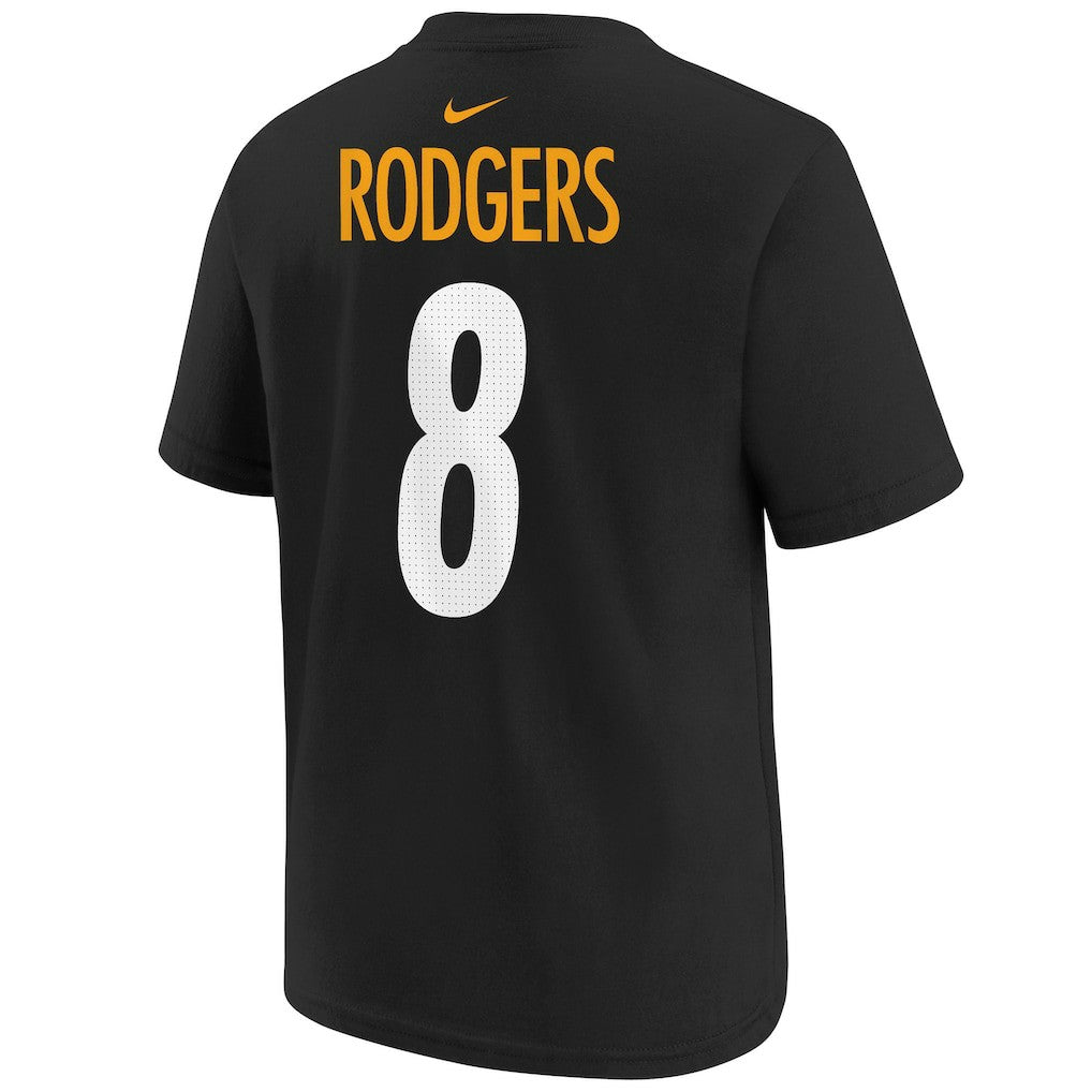 Aaron Rodgers Pittsburgh Steelers Youth Player Name & Number T-Shirt - Black - NFL