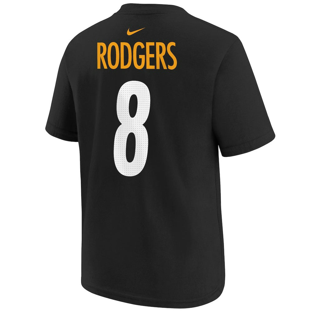 Aaron Rodgers Pittsburgh Steelers Youth Player Name & Number T-Shirt - Black - NFL
