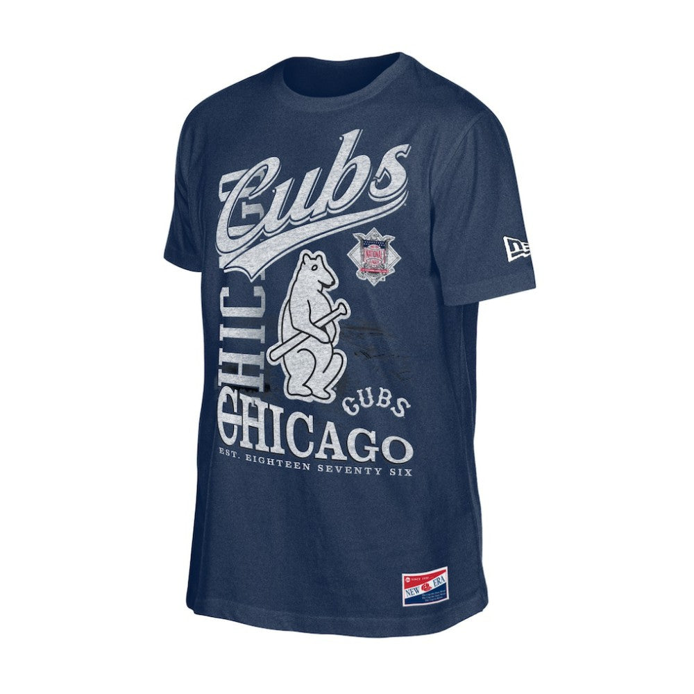 Chicago Cubs New Era  Oversized Throwback Distressed T-Shirt Sale