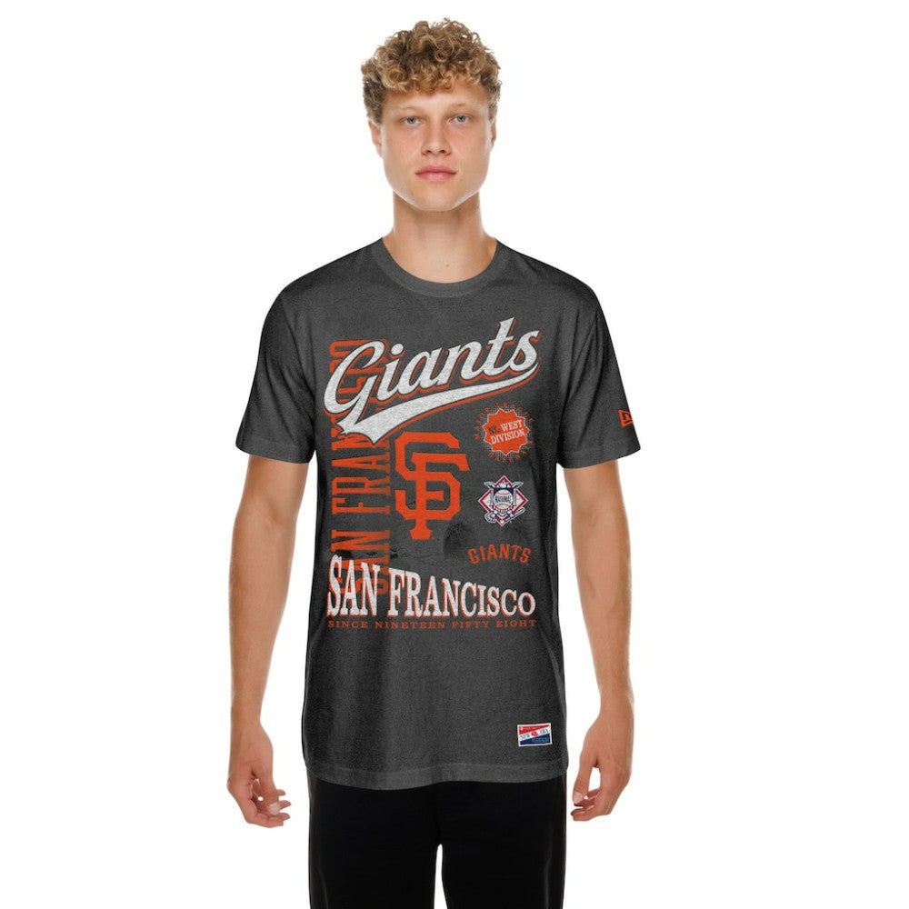 San Francisco Giants New Era  Oversized Throwback Distressed T-Shirt for sale