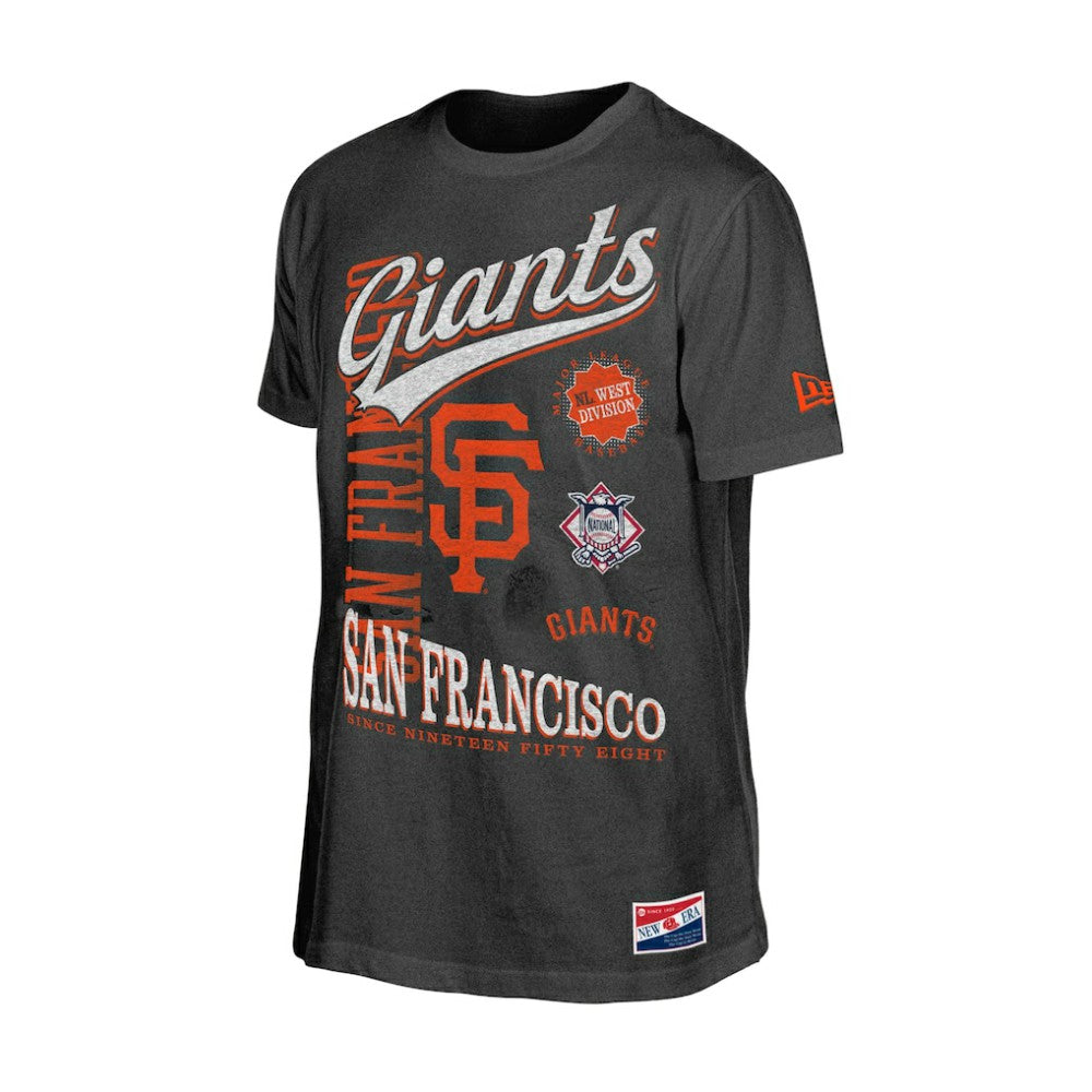 San Francisco Giants New Era  Oversized Throwback Distressed T-Shirt for sale