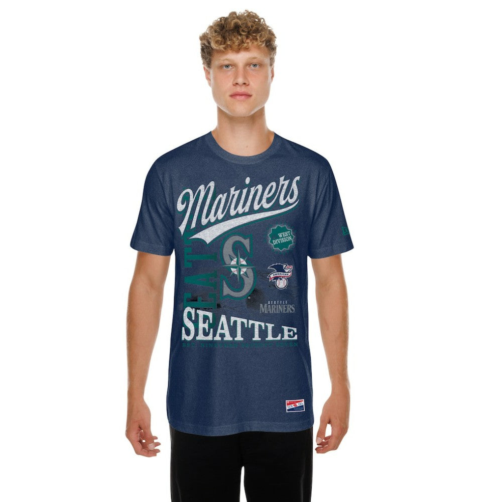 Seattle Mariners New Era  Oversized Throwback Distressed T-Shirt Near Me