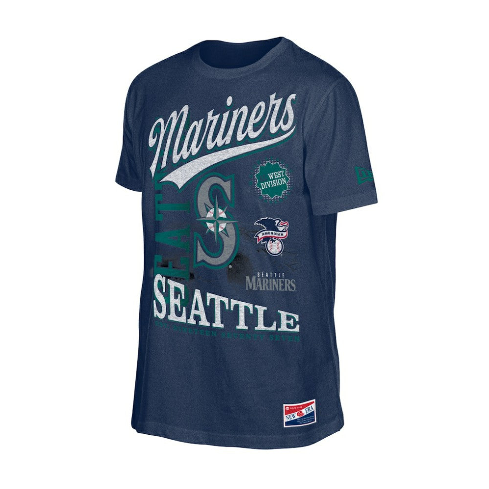 Seattle Mariners New Era  Oversized Throwback Distressed T-Shirt Near Me