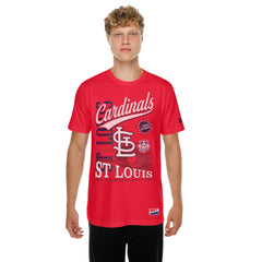 St. Louis Cardinals New Era  Oversized Throwback Distressed T-Shirt for sale
