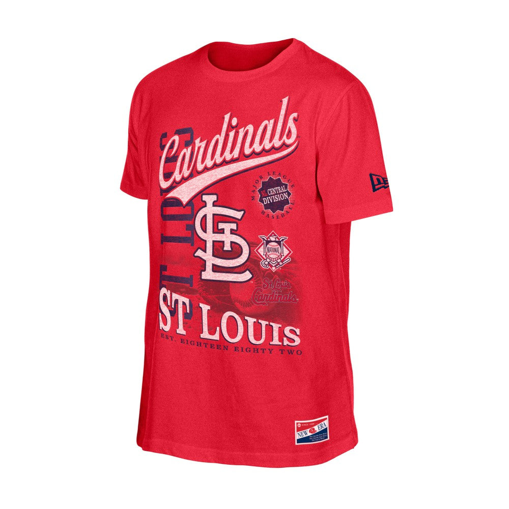 St. Louis Cardinals New Era  Oversized Throwback Distressed T-Shirt for sale