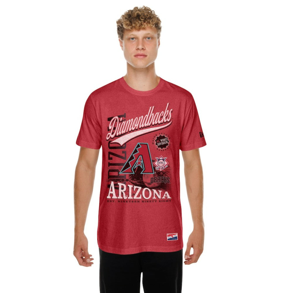 Arizona Diamondbacks New Era  Oversized Throwback Distressed T-Shirt Near Me
