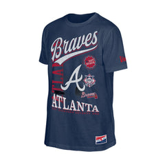 Atlanta Braves New Era  Oversized Throwback Distressed T-Shirt Outlet