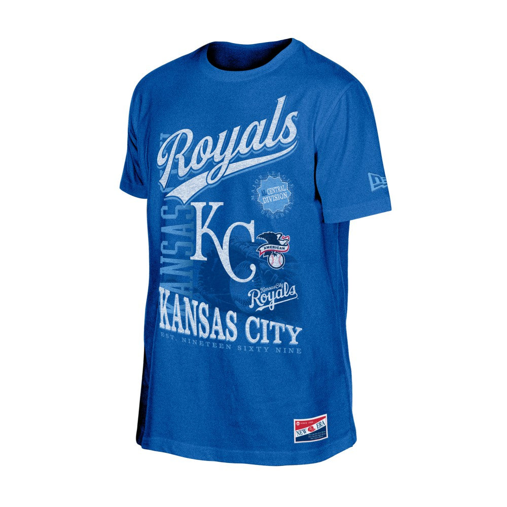 Kansas City Royals New Era  Oversized Throwback Distressed T-Shirt Near Me