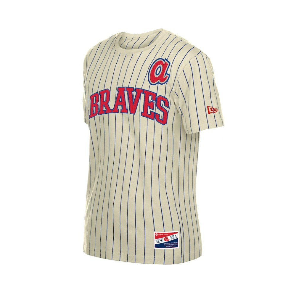 Atlanta Braves New Era Throwback Meshback Pinstripe T-Shirt Online