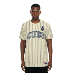 Chicago Cubs New Era Throwback Meshback Pinstripe T-Shirt Near Me