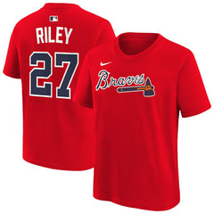 Austin Riley Atlanta Braves Nike Youth Name & Number T-Shirt for sale