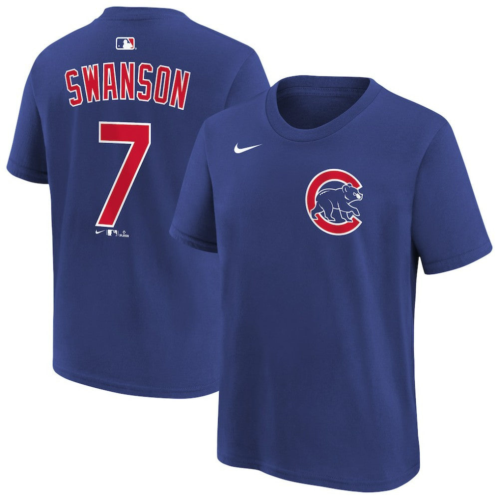 Dansby Swanson Chicago Cubs Nike Youth Name & Number T-Shirt Online