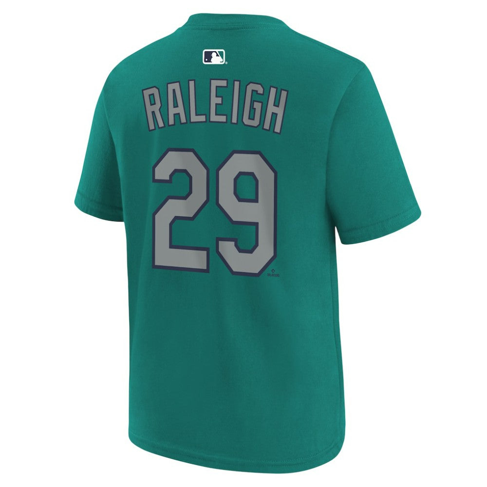 Cal Raleigh Seattle Mariners Nike Youth Name & Number T-Shirt for sale